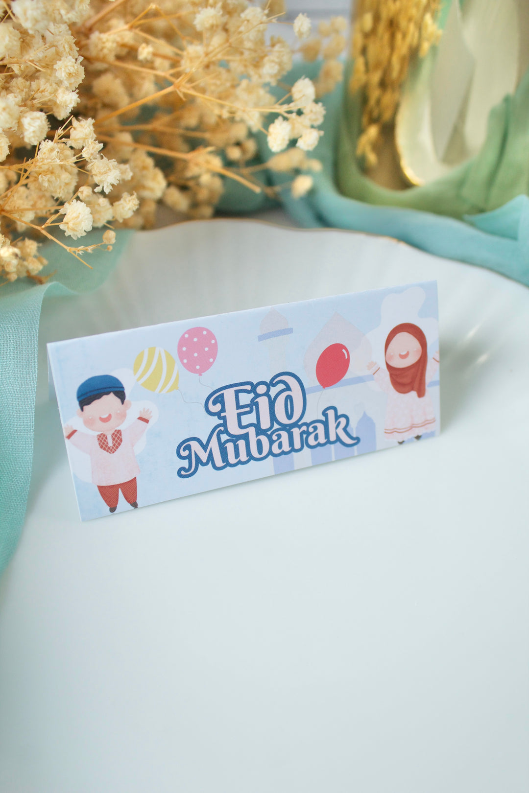 Carton sachet de bonbons - Eid Mubarak kids - 25pcs