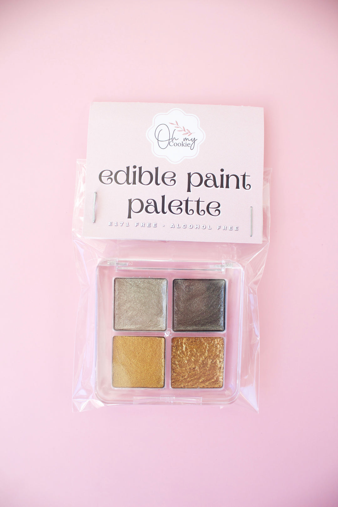 Edible paint palette - Gold & Silver - Water activated