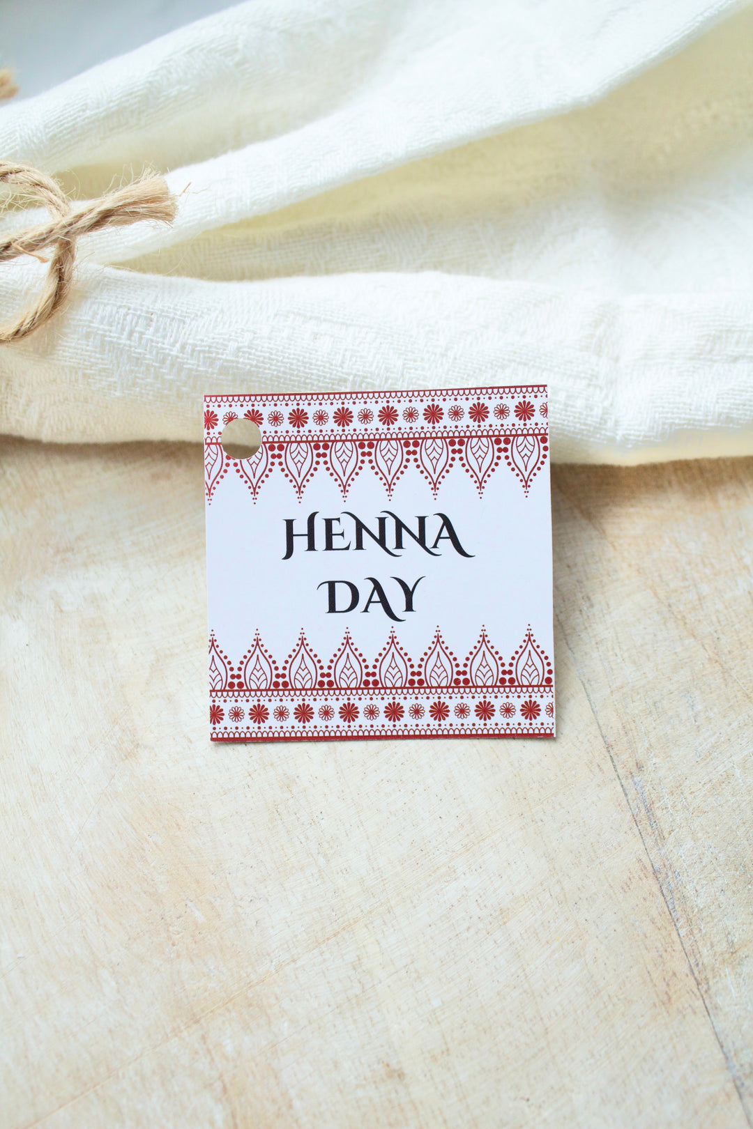 Henna Day - tags for cookies - 25pcs - WITHOUT HOLES