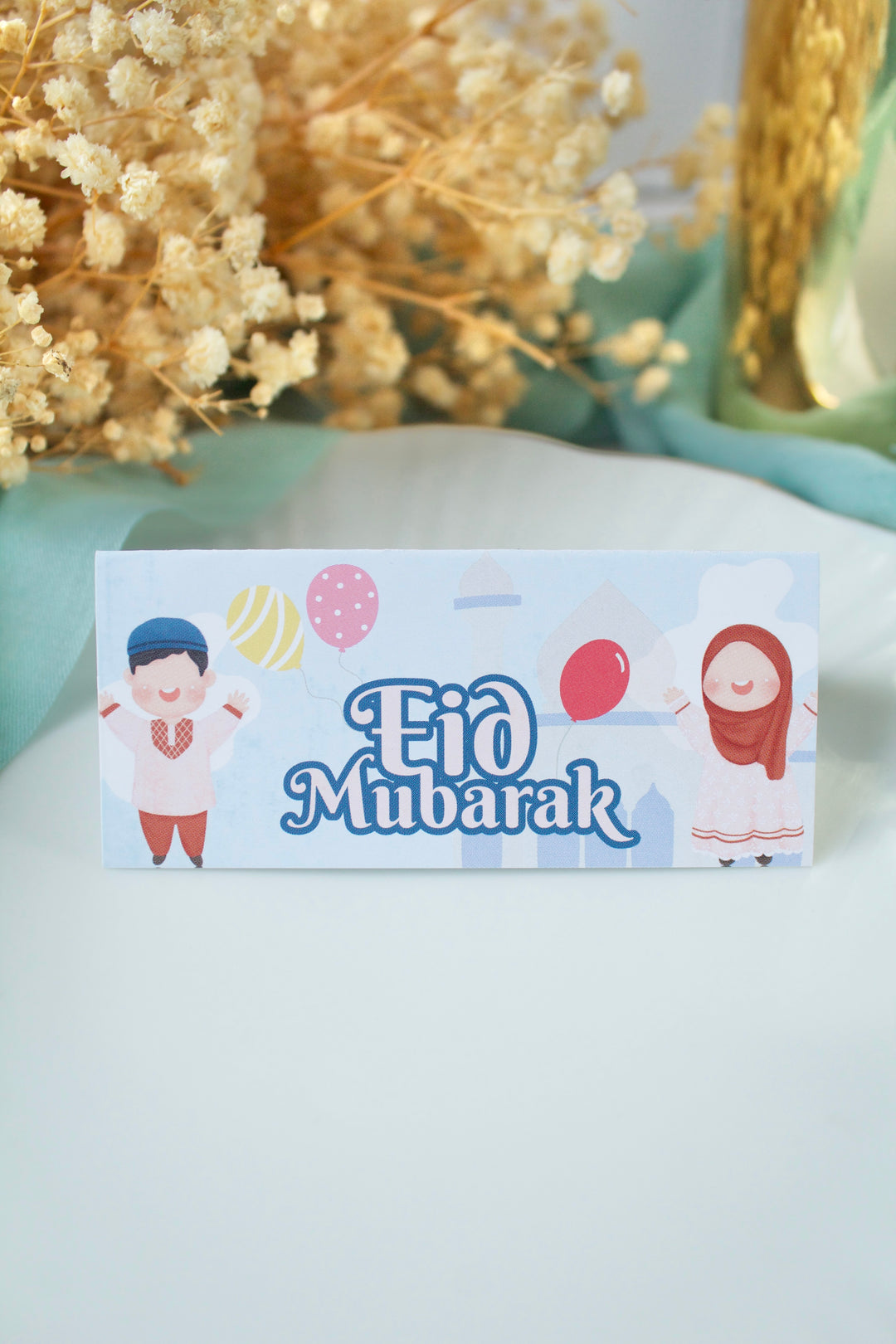 Carton sachet de bonbons - Eid Mubarak kids - 25pcs