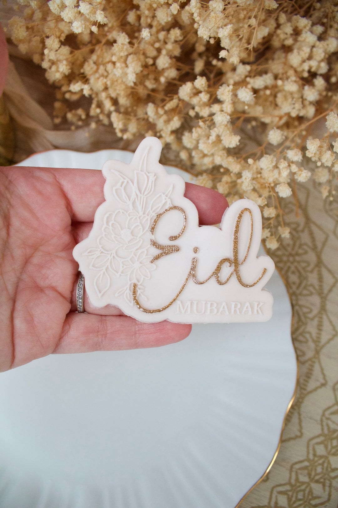 Eid Mubarak fleuri 2024 + emporte-pièce