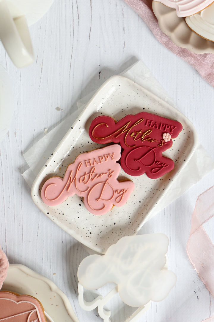Happy Mother's Day stamp + cookie cutter