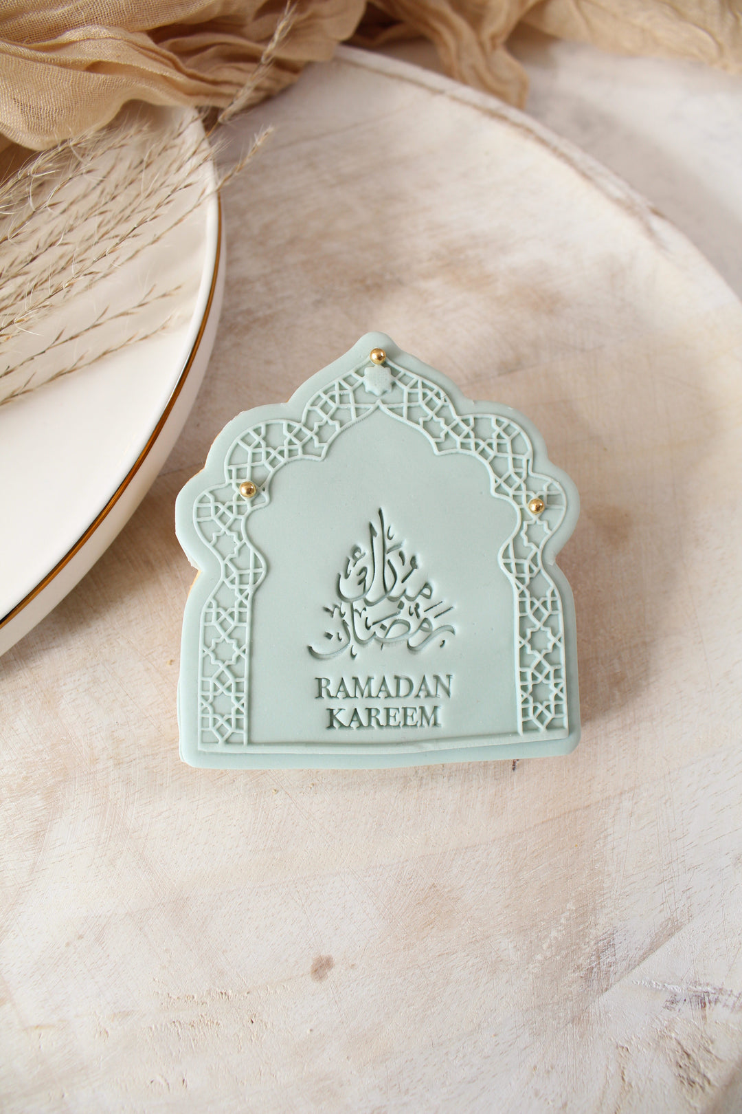 Kit contour porte orientale et 2 stamp'it Ramadan Kareem+ emporte-pièce